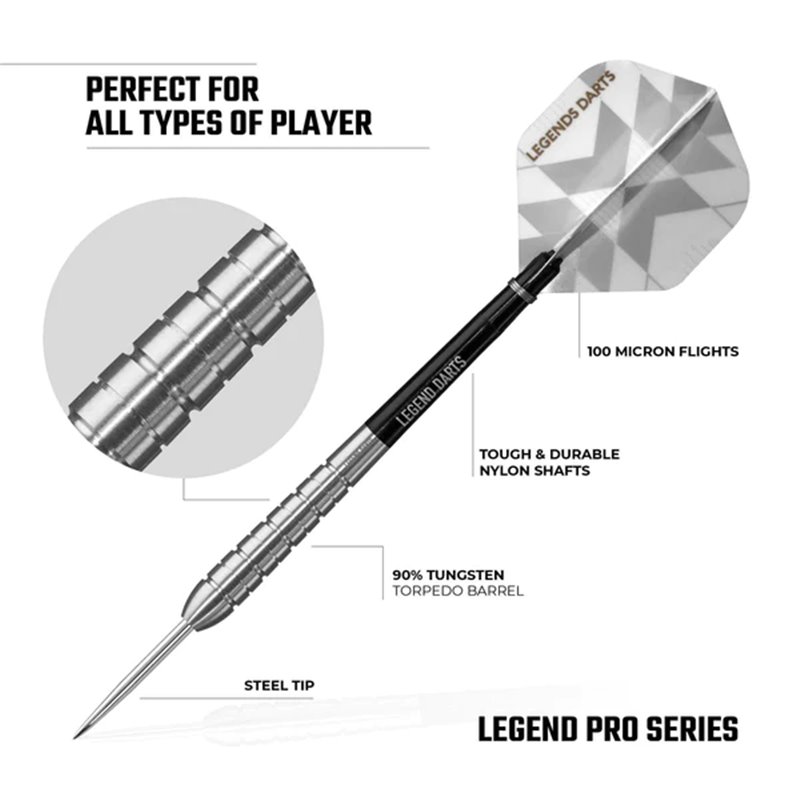 Legend Darts Pro Series V7 Torpedo 90% • Dartwebshop.nl
