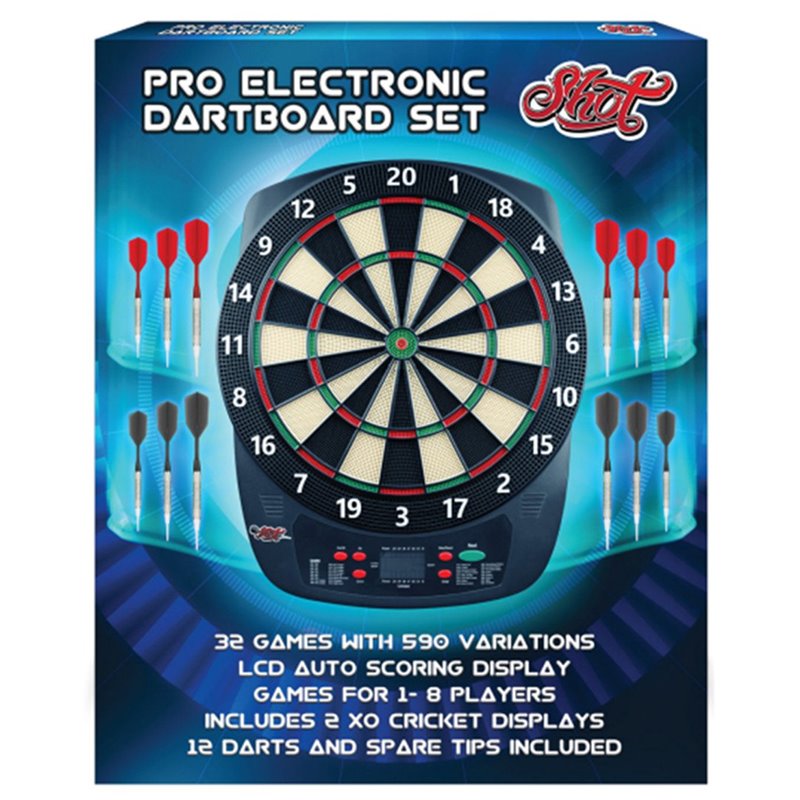 Shot Pro Electronisch dartbord set • Dartwebshop.nl