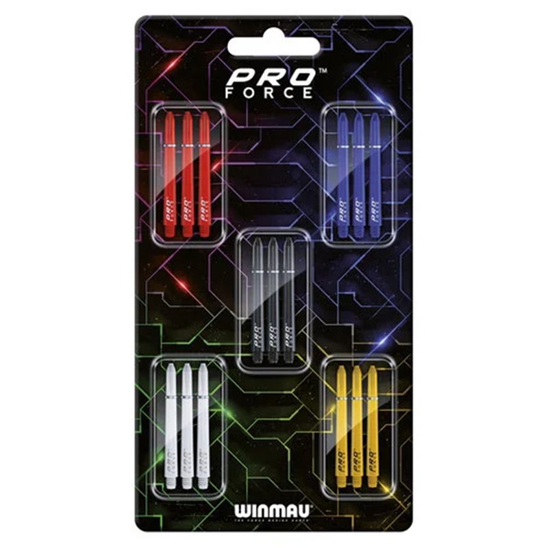 Winmau Pro Force shafts collection • Dartwebshop.nl