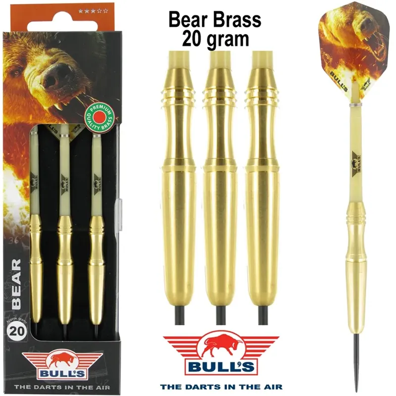 Bull's Bear Brass dartpijlen | Dartpijlen | Dartwebshop.nl