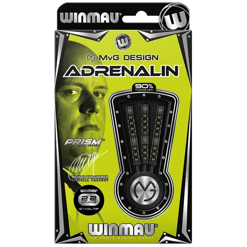 Winmau Michael van Gerwen Adrenalin 90% | Dartpijlen | Dartwebshop.nl