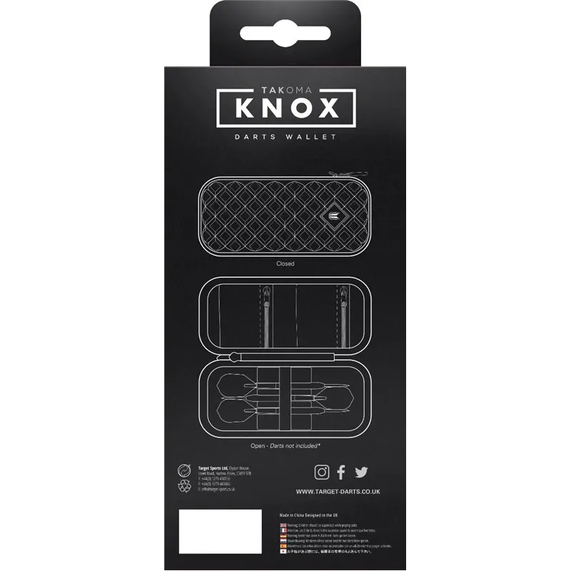 Target Dartcase Takoma Knox Zilver | Cases | Dartwebshop.nl