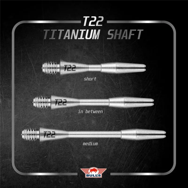 Bull's Shafts TISH22 Titanium | Dart Shafts | Dartwebshop.nl