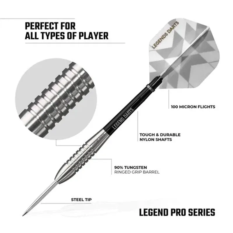 Legend Darts Pro Series V4 Bullet Ringed 90% | Dartpijlen | Dartwebshop.nl