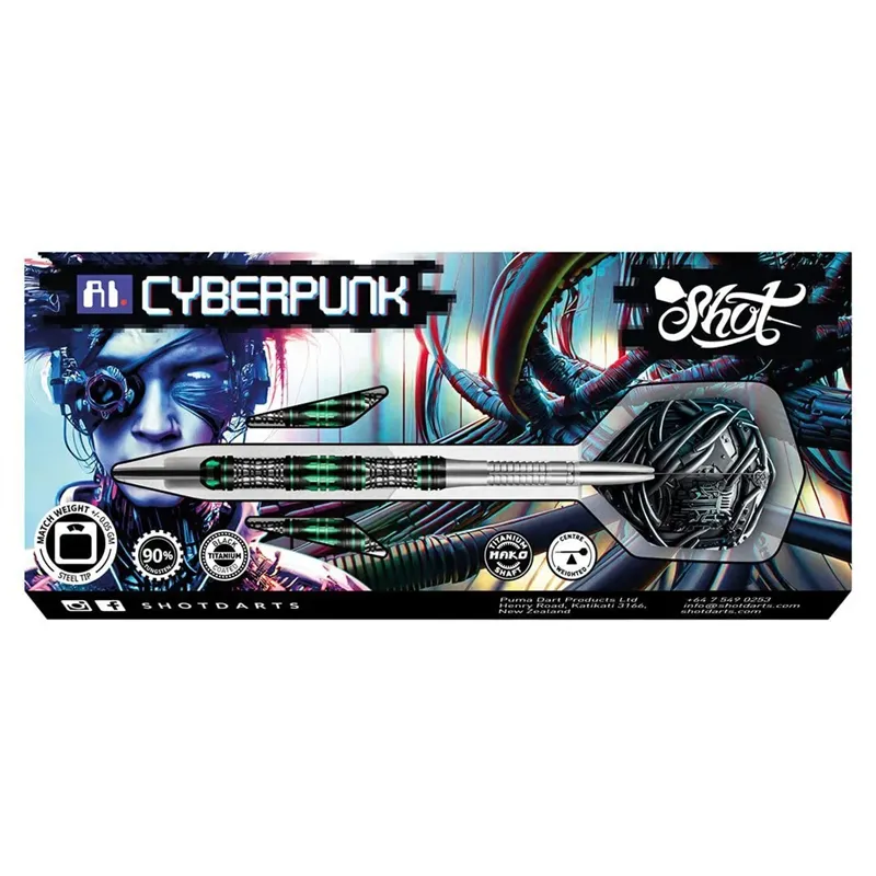 Shot AI Cyberpunk 90% | Dartpijlen | Dartwebshop.nl