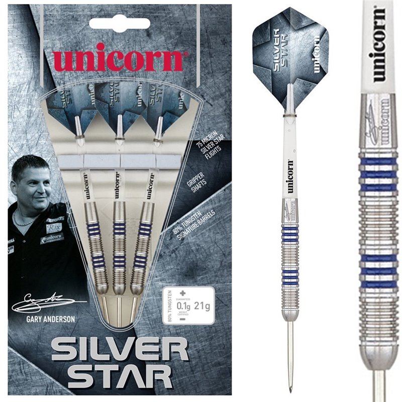 Unicorn Gary Anderson Silverstar 80% | Darts | Dartwebshop.nl