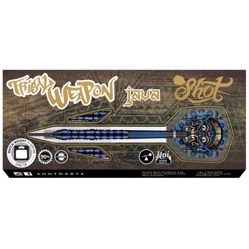 Shot Tribal Weapon Java 90% | Dartpijlen | Dartwebshop.nl