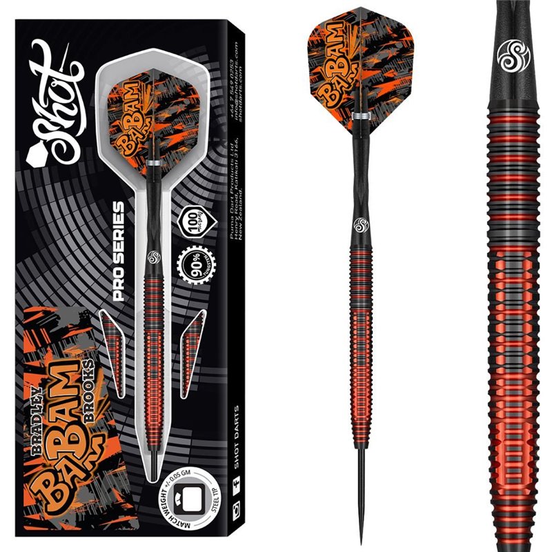 Shot Bradley Brooks 90% | Darts | Dartwebshop.nl