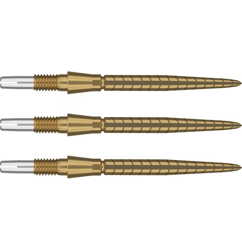 Target Dartpunten Swiss Storm Quarts Goud | Steeltips and Accessories | Dartwebshop.nl