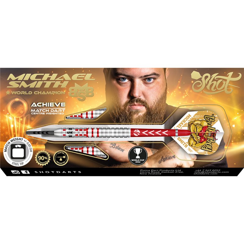 Shot Michael Smith Achieve 90% | World Cup 2024 Edition | Darts | Dartwebshop.nl