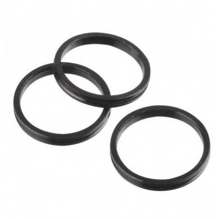 Bull's Shaft Rings 3pc. Black (1mm) • Dartwebshop.nl