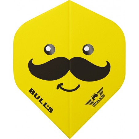 Bull's flights Smiley Mustache • Dartwebshop.nl