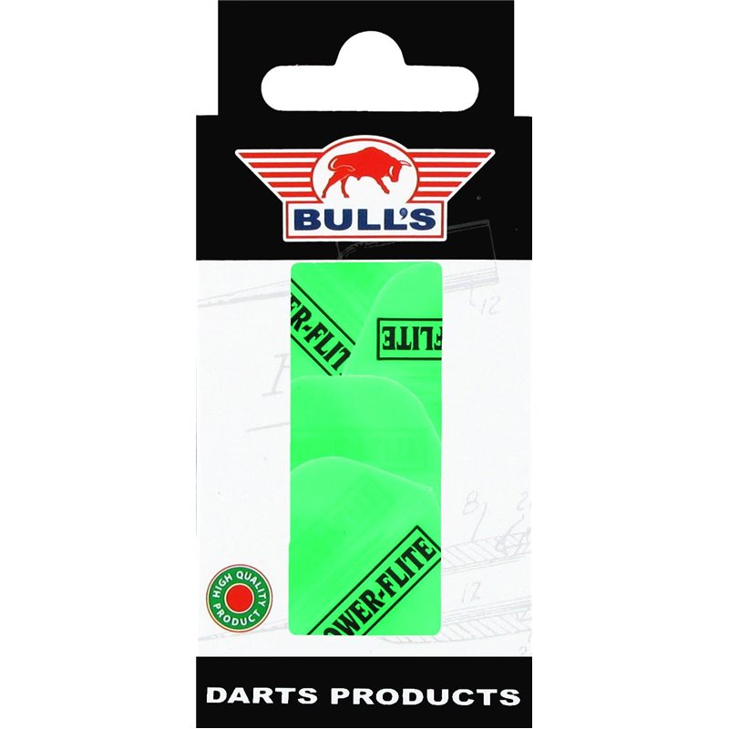 Bull's flights Powerflite Green (5-pack) • Dartwebshop.nl