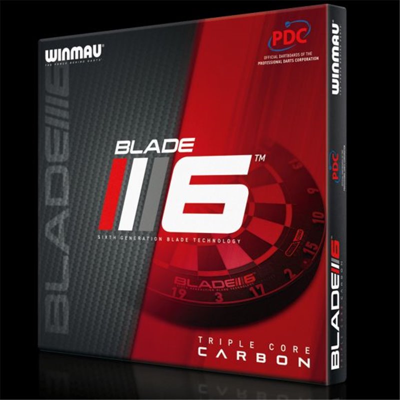 Winmau Dartboard Blade 6 Triple Core Carbon • Dartwebshop.nl