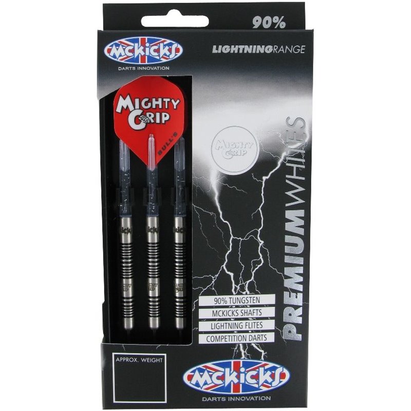 McKicks Premium White Mighty Grip 90% • Dartwebshop.nl