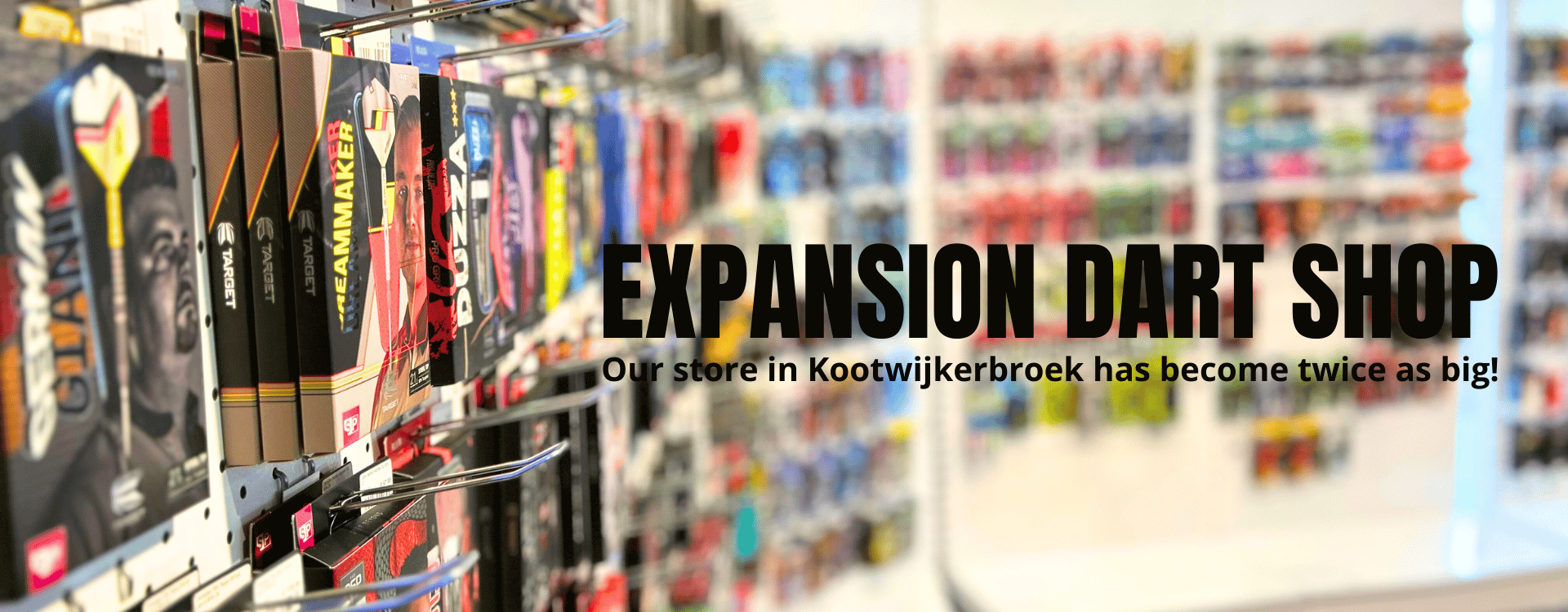 Expansion of dart shop in Kootwijkerbroek